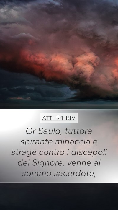 Atti 9:1 RIV Bible Verse Image