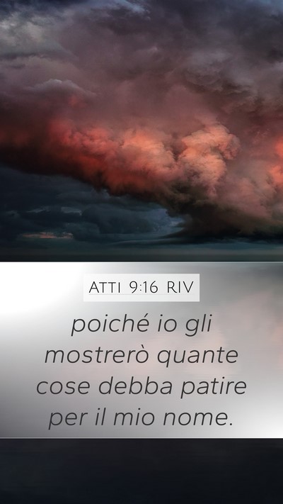 Atti 9:16 RIV Bible Verse Image
