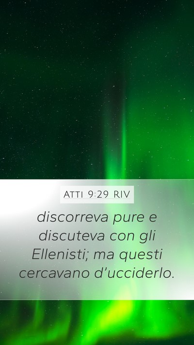 Atti 9:29 RIV Bible Verse Image