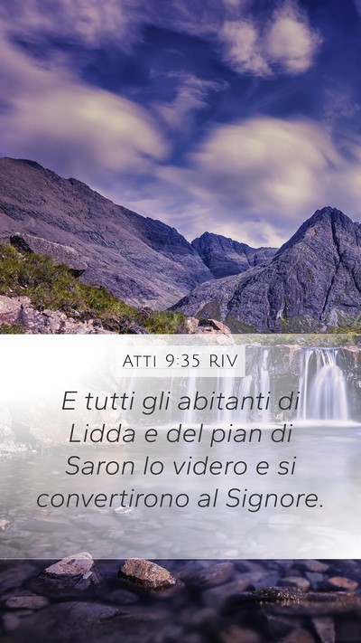 Atti 9:35 RIV Bible Verse Image