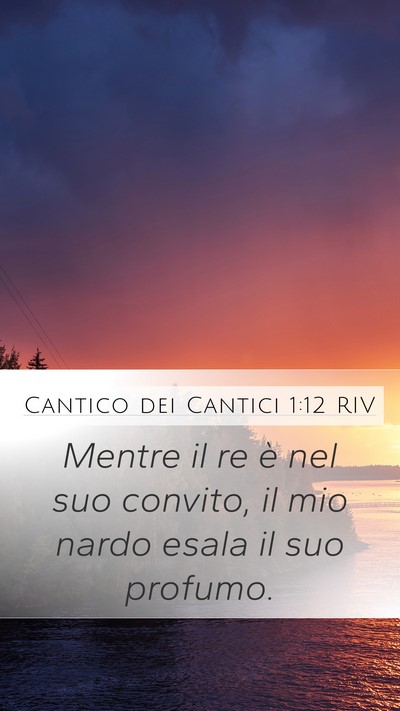 Cantico dei Cantici 1:12 RIV Bible Verse Image