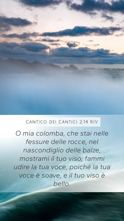 Cantico dei Cantici 2:14 RIV Bible Verse Image