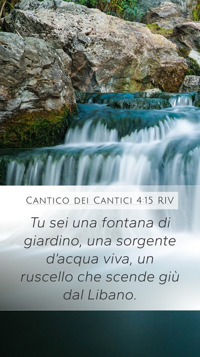 Cantico dei Cantici 4:15 RIV Bible Verse Image
