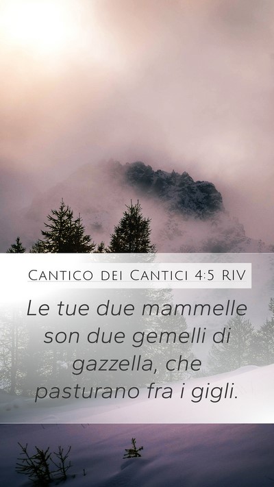 Cantico dei Cantici 4:5 RIV Bible Verse Image