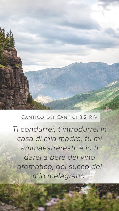 Cantico dei Cantici 8:2 RIV Bible Verse Image