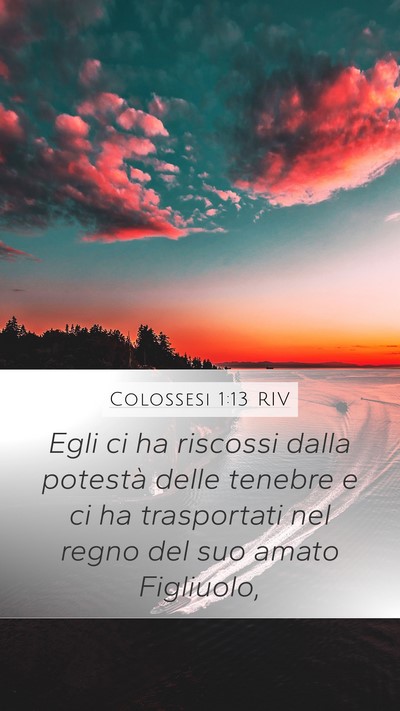 Colossesi 1:13 RIV Bible Verse Image