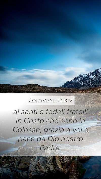 Colossesi 1:2 RIV Bible Verse Image