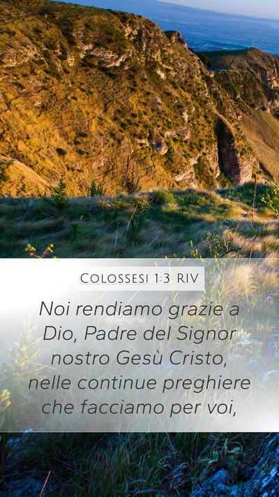 Colossesi 1:3 RIV Bible Verse Image