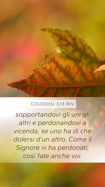 Colossesi 3:13 RIV Bible Verse Image