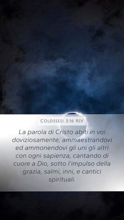 Colossesi 3:16 RIV Bible Verse Image