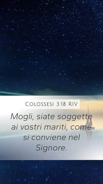 Colossesi 3:18 RIV Bible Verse Image