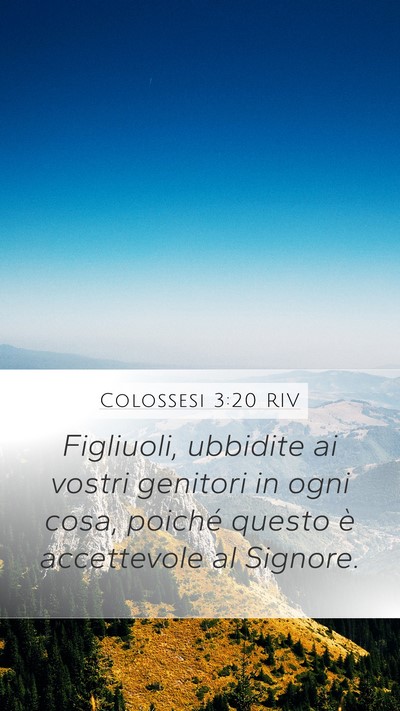 Colossesi 3:20 RIV Bible Verse Image