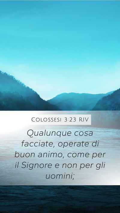 Colossesi 3:23 RIV Bible Verse Image