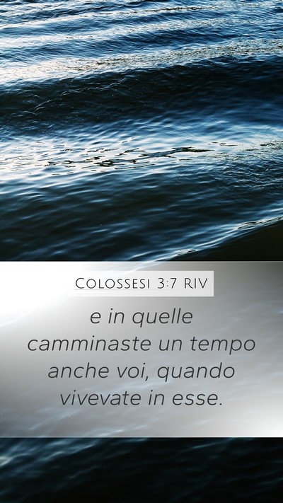 Colossesi 3:7 RIV Bible Verse Image