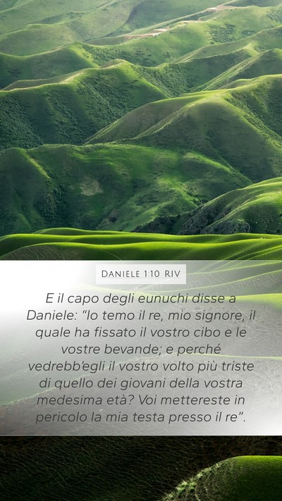 Daniele 1:10 RIV Bible Verse Image