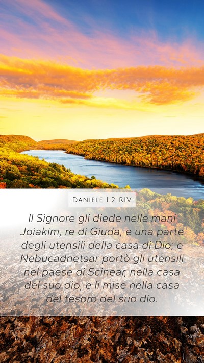 Daniele 1:2 RIV Bible Verse Image