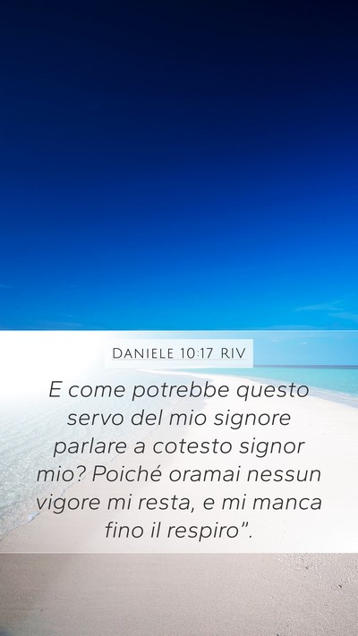 Daniele 10:17 RIV Bible Verse Image