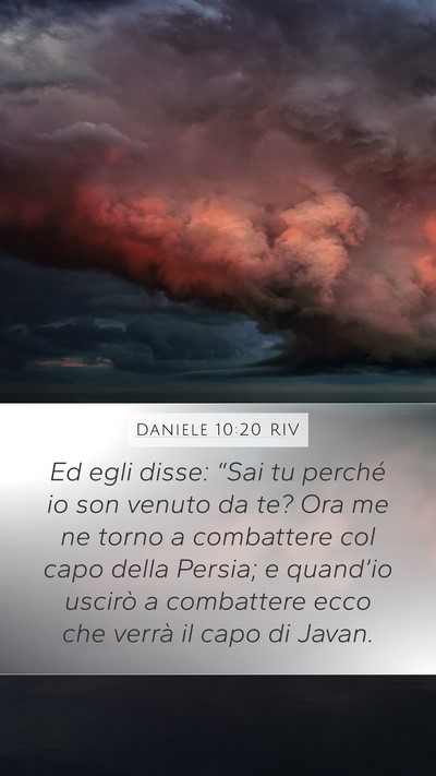 Daniele 10:20 RIV Bible Verse Image