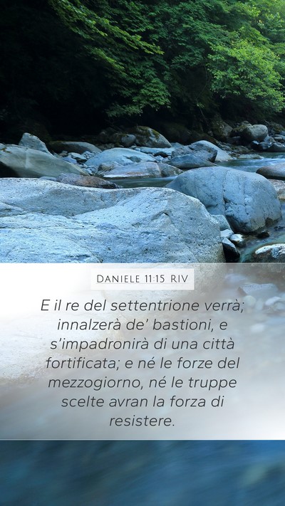 Daniele 11:15 RIV Bible Verse Image