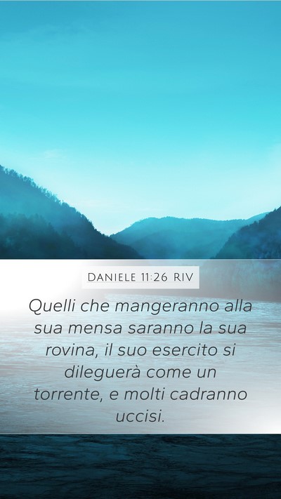 Daniele 11:26 RIV Bible Verse Image