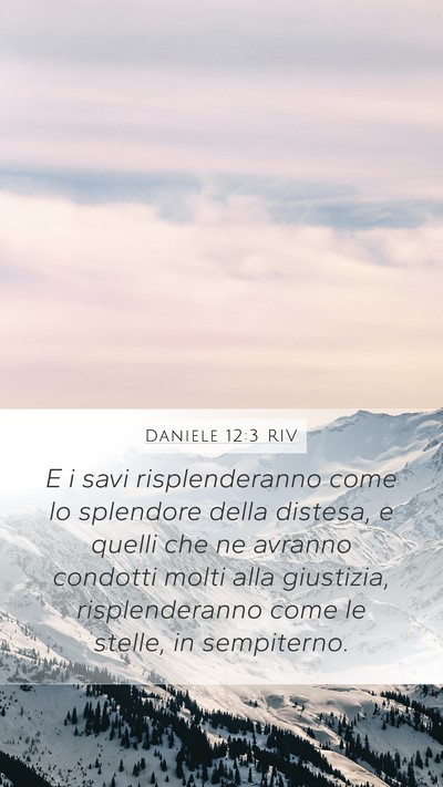 Daniele 12:3 RIV Bible Verse Image