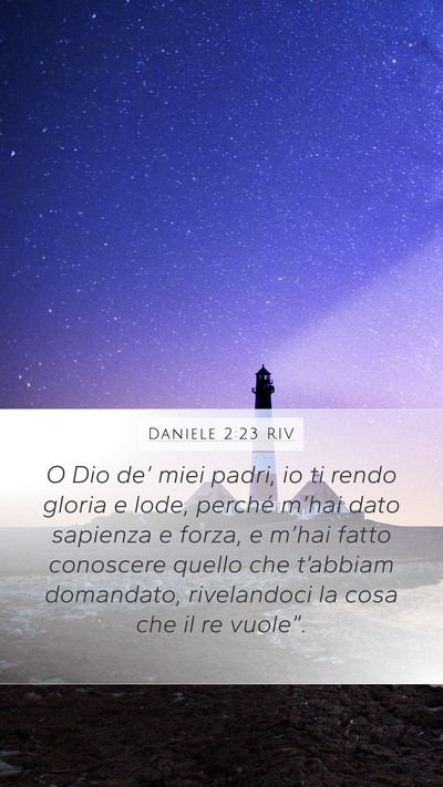Daniele 2:23 RIV Bible Verse Image