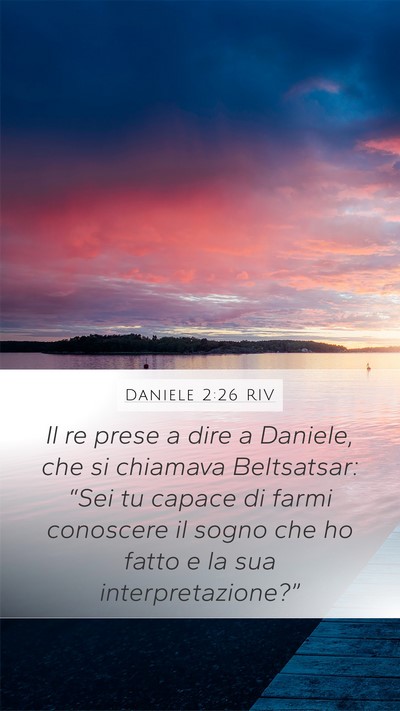 Daniele 2:26 RIV Bible Verse Image