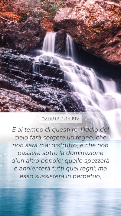 Daniele 2:44 RIV Bible Verse Image