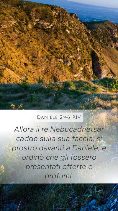 Daniele 2:46 RIV Bible Verse Image