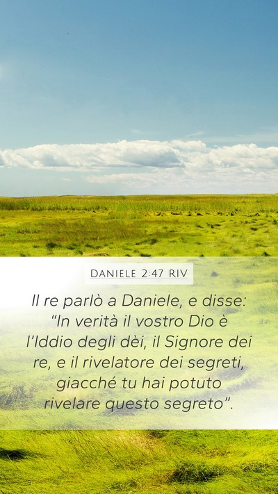 Daniele 2:47 RIV Bible Verse Image