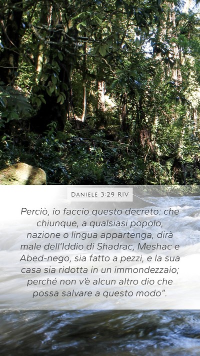 Daniele 3:29 RIV Bible Verse Image
