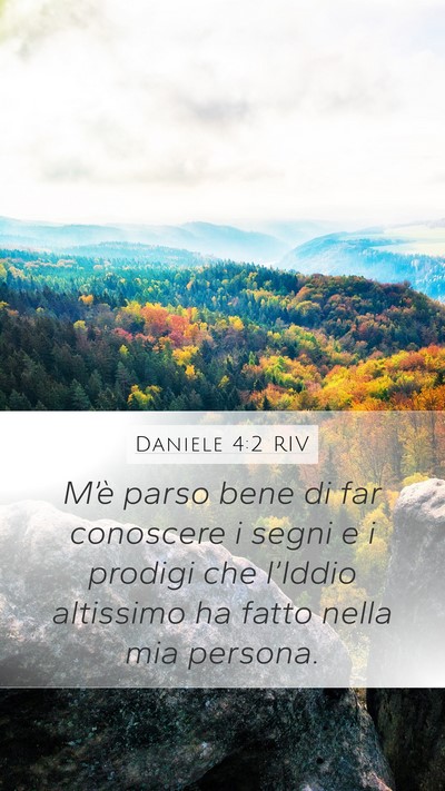 Daniele 4:2 RIV Bible Verse Image