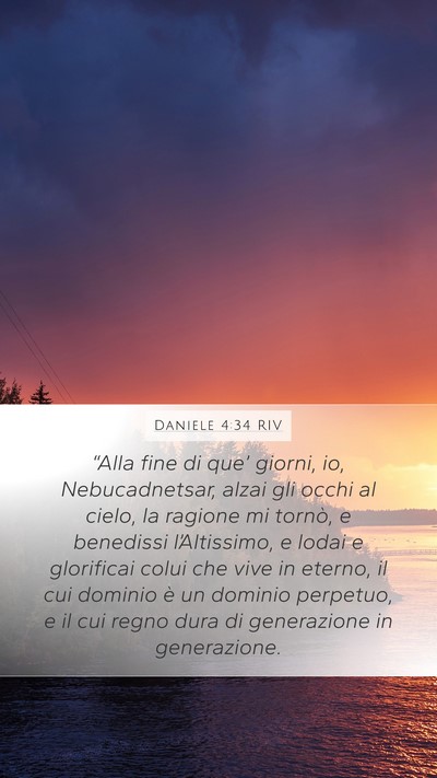 Daniele 4:34 RIV Bible Verse Image