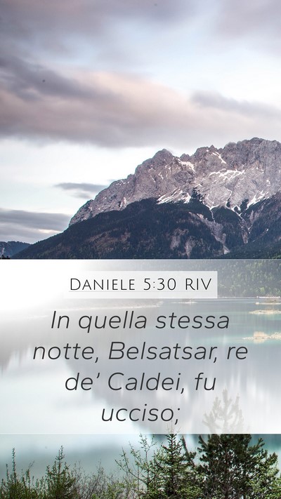 Daniele 5:30 RIV Bible Verse Image