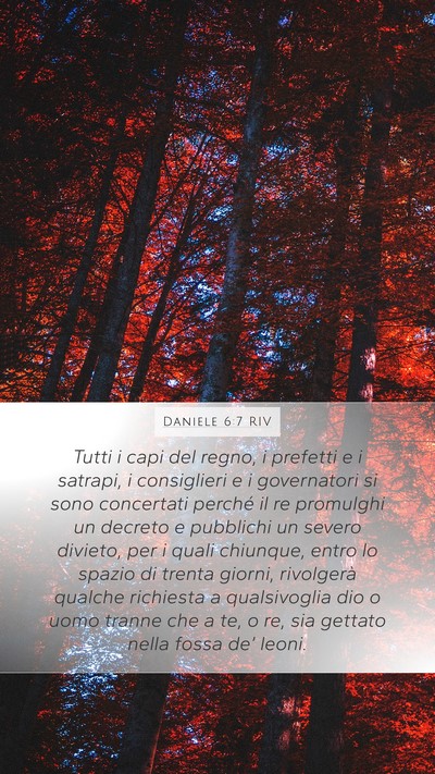 Daniele 6:7 RIV Bible Verse Image