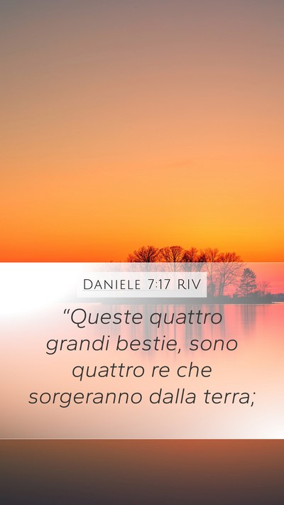 Daniele 7:17 RIV Bible Verse Image