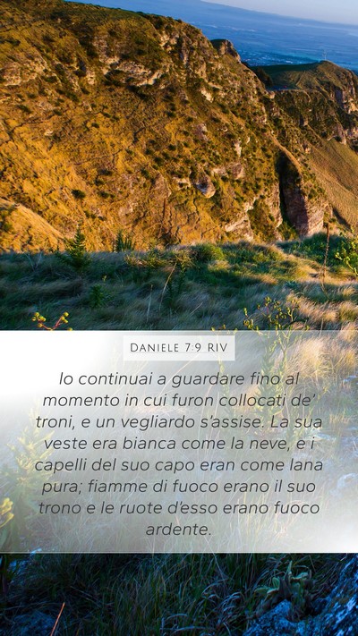 Daniele 7:9 RIV Bible Verse Image