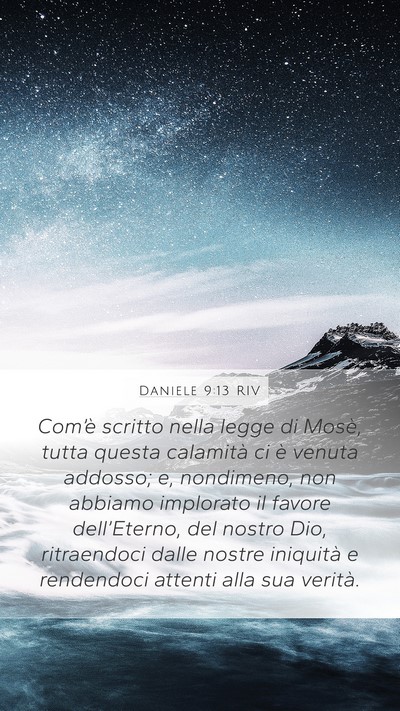 Daniele 9:13 RIV Bible Verse Image