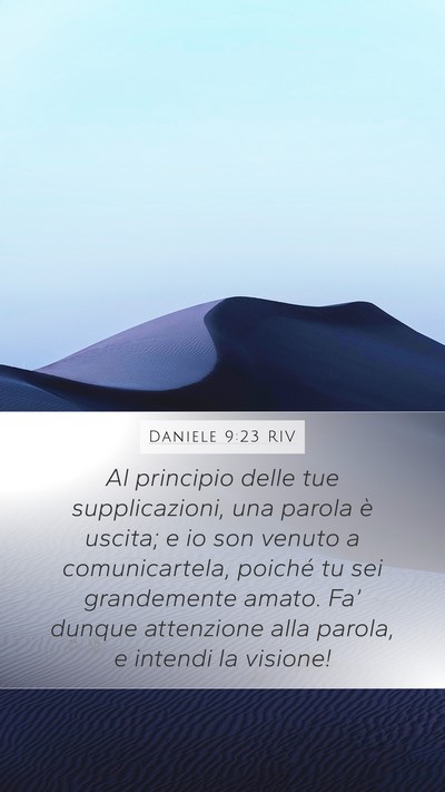 Daniele 9:23 RIV Bible Verse Image
