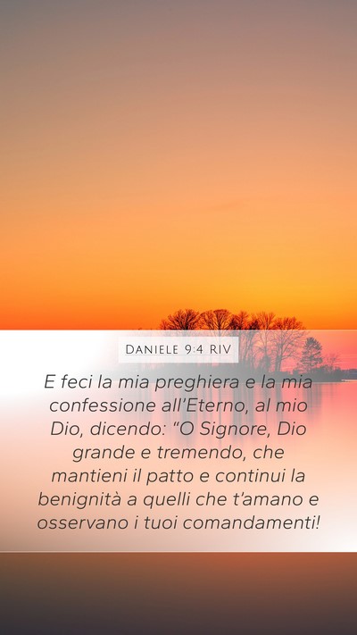 Daniele 9:4 RIV Bible Verse Image