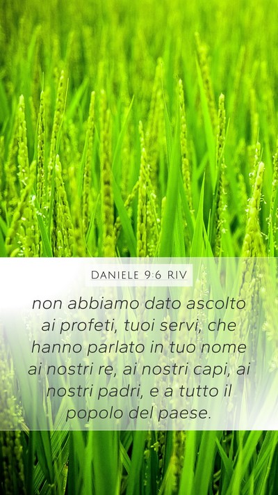 Daniele 9:6 RIV Bible Verse Image