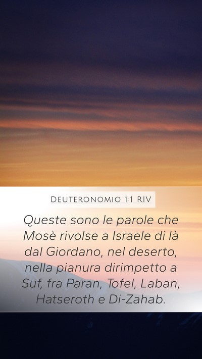 Deuteronomio 1:1 RIV Bible Verse Image
