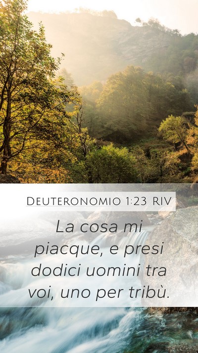 Deuteronomio 1:23 RIV Bible Verse Image