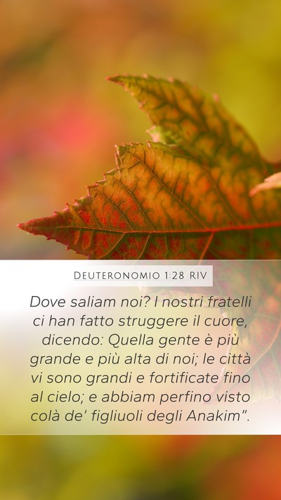 Deuteronomio 1:28 RIV Bible Verse Image