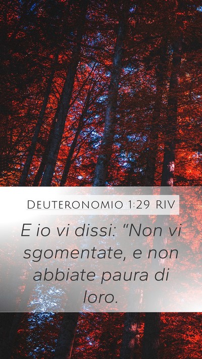Deuteronomio 1:29 RIV Bible Verse Image