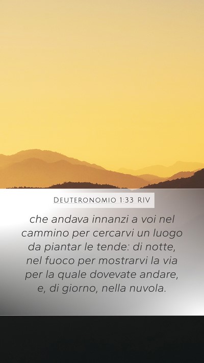 Deuteronomio 1:33 RIV Bible Verse Image