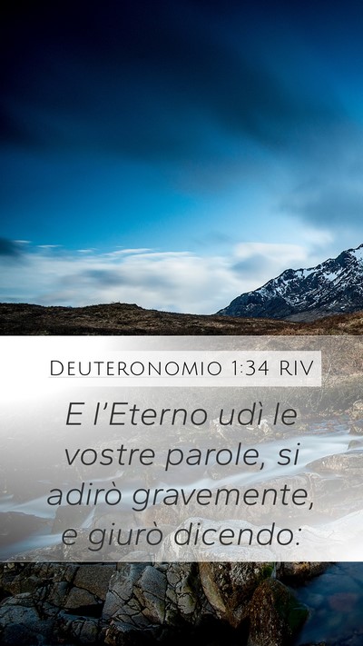 Deuteronomio 1:34 RIV Bible Verse Image