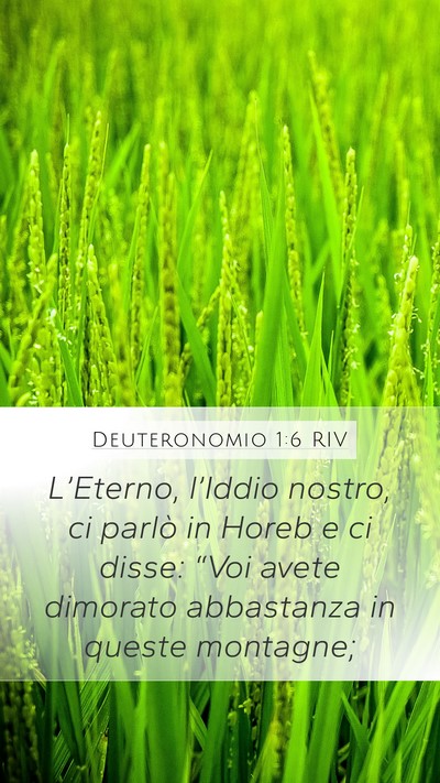 Deuteronomio 1:6 RIV Bible Verse Image