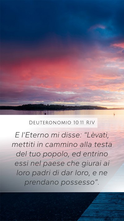 Deuteronomio 10:11 RIV Bible Verse Image