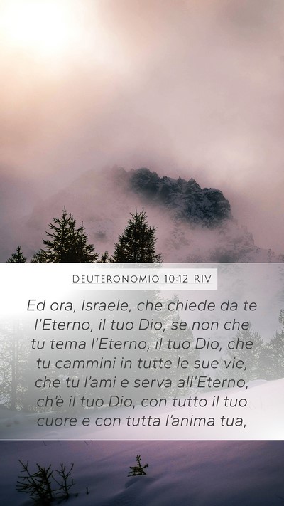 Deuteronomio 10:12 RIV Bible Verse Image
